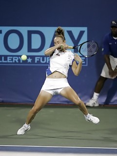 Sexy Girls Tennis Black Female Models