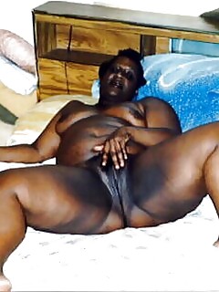 Big Ebony Mamas Black Silk Stockings