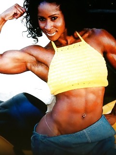 Muscle Black Women Ebony Cum Swallow